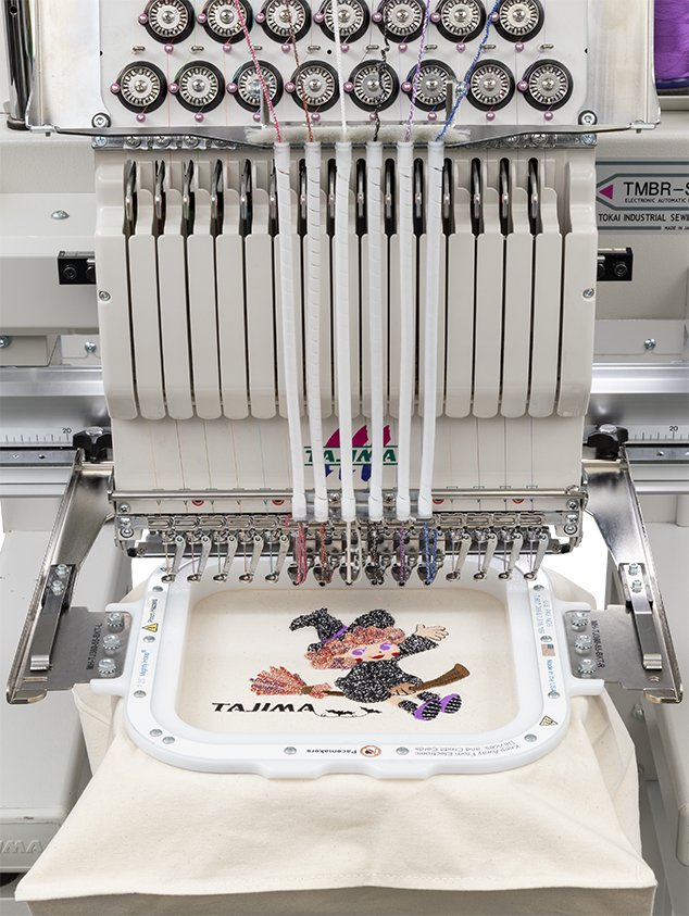 Machine à broder professionnelle pose multy-cordons