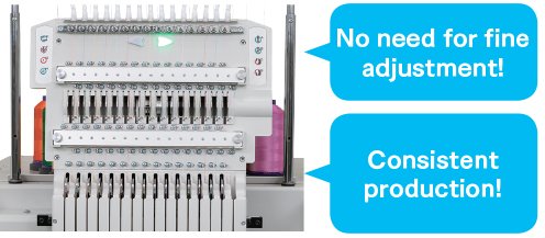 Automatic thread tension adjustement 