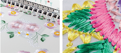 Broderie machine industrielle