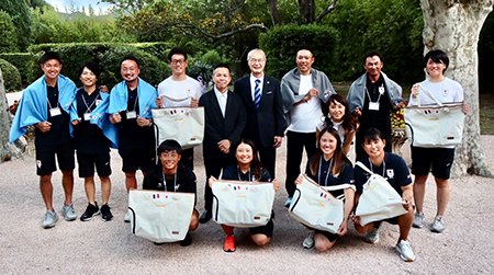 Rencontre équipe japonaise de la voile avec les sociétés japonaises du Sud de la France.
