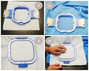 Guide visuel pour mettre en place le stabilisateur.