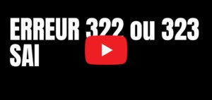 Comment faire face à l'erreur 322 sur votre machine SAI ?