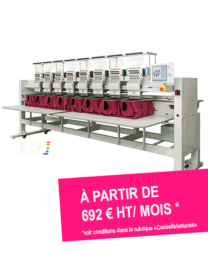 Offre machine à broder multi-têtes professionnelle équipée de la technologie DCP