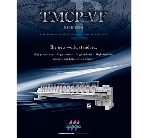 Download the brochure for embroidery machine multi-head flat type - multi-head, automatic, electronic embroidery machine high-end model of a flat multi-head electronic embroidery type machine integrating the best technologies.